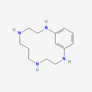 molecular formula C13H22N4 B3044366 2,5,9,12-Tetraazabicyclo[11.3.1]heptadeca-1(17),13,15-triene CAS No. 1000269-67-9