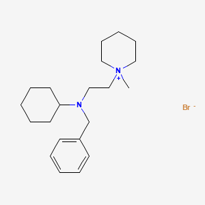 molecular formula C21H35BrN2 B3044367 1-(2-(Benzylcyclohexylamino)ethyl)-1-methyl-piperidinium bromide CAS No. 100028-43-1