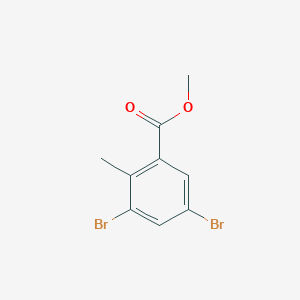 molecular formula C9H8Br2O2 B3044385 Methyl 3,5-dibromo-2-methylbenzoate CAS No. 1000342-33-5
