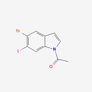 1-Acetyl-5-bromo-6-iodoindole