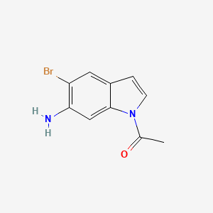 1-Acetyl-6-amino-5-bromoindole