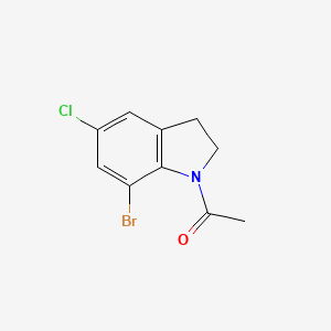 molecular formula C10H9BrClNO B3044392 1-(7-Bromo-5-chloroindolin-1-yl)ethanone CAS No. 1000343-29-2