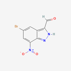 5-bromo-7-nitro-2H-indazole-3-carbaldehyde