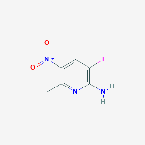 2-Amino-3-iodo-5-nitro-6-methylpyridine