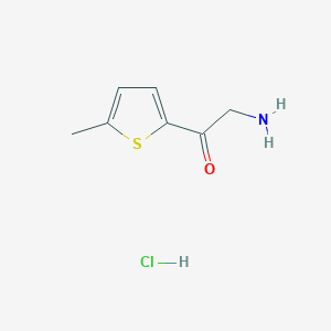 molecular formula C7H10ClNOS B3044405 2-Amino-1-(5-methylthien-2-yl)ethanone hydrochloride CAS No. 100044-40-4