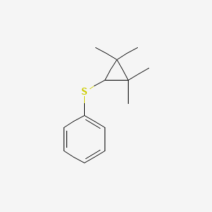 molecular formula C13H18S B3044407 Benzene, [(2,2,3,3-tetramethylcyclopropyl)thio]- CAS No. 100045-89-4