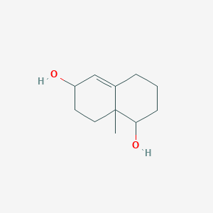 molecular formula C11H18O2 B3044418 8a-methyl-2,3,4,6,7,8-hexahydro-1H-naphthalene-1,6-diol CAS No. 100052-83-3