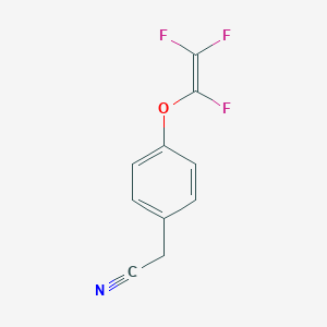 molecular formula C10H6F3NO B3044421 {4-[(Trifluoroethenyl)oxy]phenyl}acetonitrile CAS No. 1000527-45-6