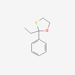 molecular formula C11H14OS B3044431 1,3-Oxathiolane, 2-ethyl-2-phenyl- CAS No. 100058-47-7
