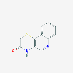 molecular formula C11H8N2OS B3044442 2H-[1,4]thiazino[3,2-c]quinolin-3(4H)-one CAS No. 100066-76-0