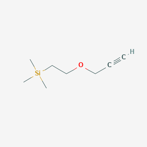 molecular formula C8H16OSi B3044445 Silane, trimethyl[2-(2-propynyloxy)ethyl]- CAS No. 100069-92-9