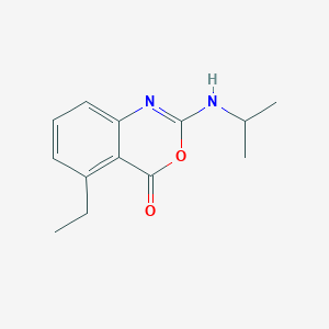 molecular formula C13H16N2O2 B3044449 4H-3,1-Benzoxazin-4-one, 5-ethyl-2-[(1-methylethyl)amino]- CAS No. 100075-75-0