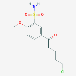 5-(5-Chloropentanoyl)-2-methoxybenzenesulfonamide