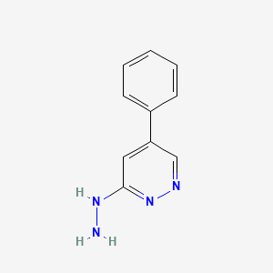 molecular formula C10H10N4 B3044455 3-Hydrazino-5-phenylpyridazine CAS No. 100079-09-2
