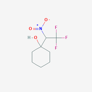 molecular formula C8H12F3NO3 B3044465 1-(2,2,2-Trifluoro-1-nitroethyl)cyclohexan-1-ol CAS No. 100083-54-3