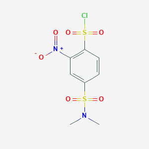 4-(Dimethylsulfamoyl)-2-nitrobenzene-1-sulfonyl chloride