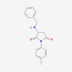 molecular formula C18H18N2O2 B304447 3-(Benzylamino)-1-(4-methylphenyl)-2,5-pyrrolidinedione 