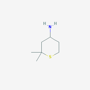molecular formula C7H15NS B3044472 2,2-Dimethylthian-4-amine CAS No. 100095-58-7