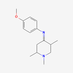 molecular formula C15H22N2O B3044473 (4E)-N-(4-Methoxyphenyl)-1,2,5-trimethylpiperidin-4-imine CAS No. 100096-31-9