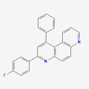 molecular formula C24H15FN2 B3044479 4,7-Phenanthroline, 3-(4-fluorophenyl)-1-phenyl- CAS No. 100097-77-6