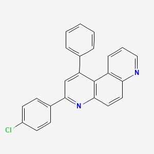 B3044480 4,7-Phenanthroline, 3-(4-chlorophenyl)-1-phenyl- CAS No. 100097-79-8