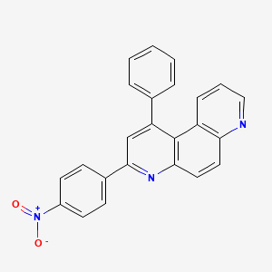 molecular formula C24H15N3O2 B3044481 3-(4-Nitrophenyl)-1-phenyl-4,7-phenanthroline CAS No. 100097-90-3