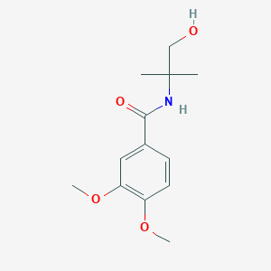 molecular formula C13H19NO4 B3044483 Benzamide, N-(2-hydroxy-1,1-dimethylethyl)-3,4-dimethoxy- CAS No. 100098-63-3