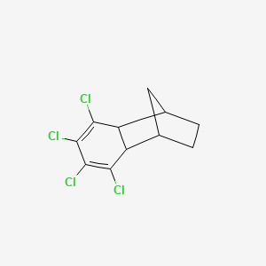 molecular formula C11H10Cl4 B3044494 5,6,7,8-Tetrachloro-1,2,3,4,4a,8a-hexahydro-1,4-methanonaphthalene CAS No. 100100-93-4
