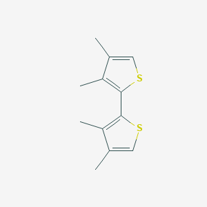 molecular formula C12H14S2 B3044505 3,3',4,4'-四甲基-2,2'-联噻吩 CAS No. 100118-76-1