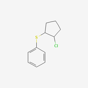 molecular formula C11H13ClS B3044511 Benzene, [(2-chlorocyclopentyl)thio]- CAS No. 100127-09-1