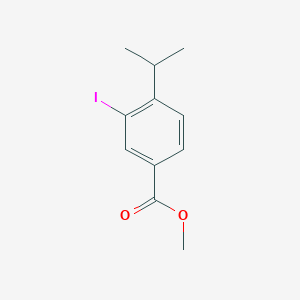 molecular formula C11H13IO2 B3044512 Methyl 3-iodo-4-isopropylbenzoate CAS No. 100127-58-0
