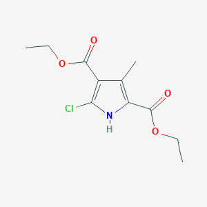 molecular formula C11H14ClNO4 B3044513 Diethyl 5-chloro-3-methyl-1H-pyrrole-2,4-dicarboxylate CAS No. 100129-92-8
