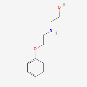 molecular formula C10H15NO2 B3044518 Ethanol, 2-[(2-phenoxyethyl)amino]- CAS No. 100132-04-5