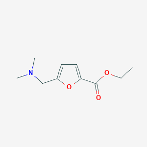 molecular formula C10H15NO3 B3044520 2-Furancarboxylic acid, 5-[(dimethylamino)methyl]-, ethyl ester CAS No. 100132-45-4