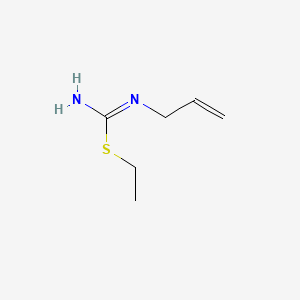 molecular formula C6H12N2S B3044528 Carbamimidothioic acid, 2-propenyl-, ethyl ester CAS No. 100139-39-7