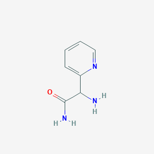 molecular formula C7H9N3O B3044531 2-氨基-2-(吡啶-2-基)乙酰胺 CAS No. 1001426-32-9