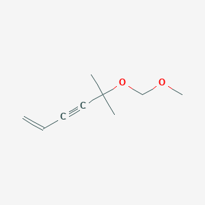 molecular formula C9H14O2 B3044534 1-Hexen-3-yne, 5-(methoxymethoxy)-5-methyl- CAS No. 100144-67-0