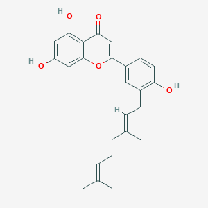 molecular formula C25H26O5 B3044548 Kuwanon S CAS No. 100187-67-5