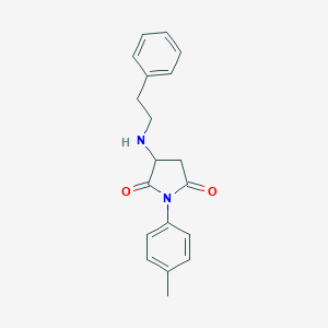 molecular formula C19H20N2O2 B304455 1-(4-Methylphenyl)-3-[(2-phenylethyl)amino]pyrrolidine-2,5-dione CAS No. 6175-61-7