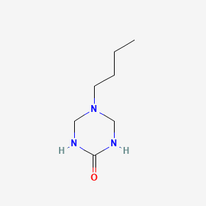 molecular formula C7H15N3O B3044551 5-Butyl-1,3,5-triazinan-2-one CAS No. 10019-98-4