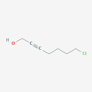 molecular formula C7H11ClO B3044555 7-Chloro-2-heptyn-1-ol CAS No. 1002-50-2