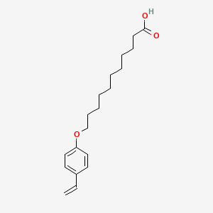 molecular formula C19H28O3 B3044559 11-(4-Ethenylphenoxy)undecanoic acid CAS No. 100201-26-1