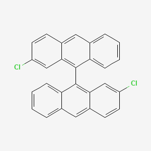 molecular formula C28H16Cl2 B3044564 2,2'-Dichloro-9,9'-bianthracene CAS No. 100206-80-2