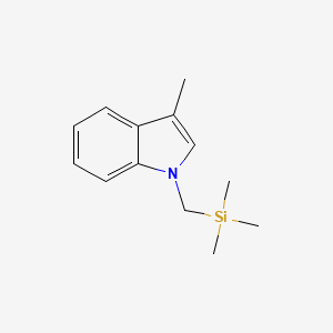 molecular formula C13H19NSi B3044567 1H-Indole, 3-methyl-1-[(trimethylsilyl)methyl]- CAS No. 100208-15-9