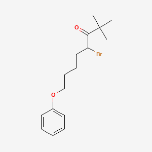 4-Bromo-2,2-dimethyl-8-phenoxyoctan-3-one