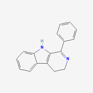 molecular formula C17H14N2 B3044573 3H-Pyrido[3,4-b]indole, 4,9-dihydro-1-phenyl- CAS No. 10022-79-4