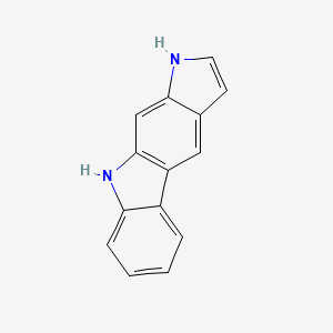 molecular formula C14H10N2 B3044575 1,9-Dihydropyrrolo[2,3-b]carbazole CAS No. 100223-15-2