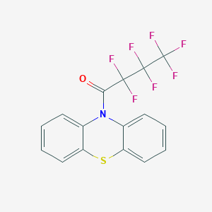 molecular formula C16H8F7NOS B3044579 10H-Phenothiazine, 10-(2,2,3,3,4,4,4-heptafluoro-1-oxobutyl)- CAS No. 100234-24-0