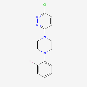 molecular formula C14H14ClFN4 B3044585 3-Chloro-6-[4-(2-fluorophenyl)piperazin-1-yl]pyridazine CAS No. 100240-32-2