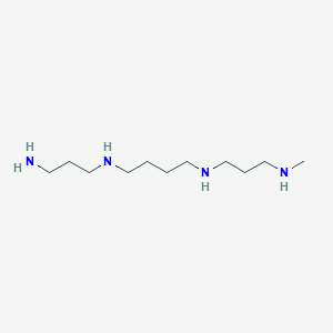 molecular formula C11H28N4 B3044586 N~1~-(3-Aminopropyl)-N~4~-[3-(methylamino)propyl]butane-1,4-diamine CAS No. 100242-25-9